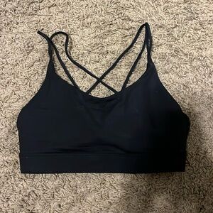 black glow mode sports bra
